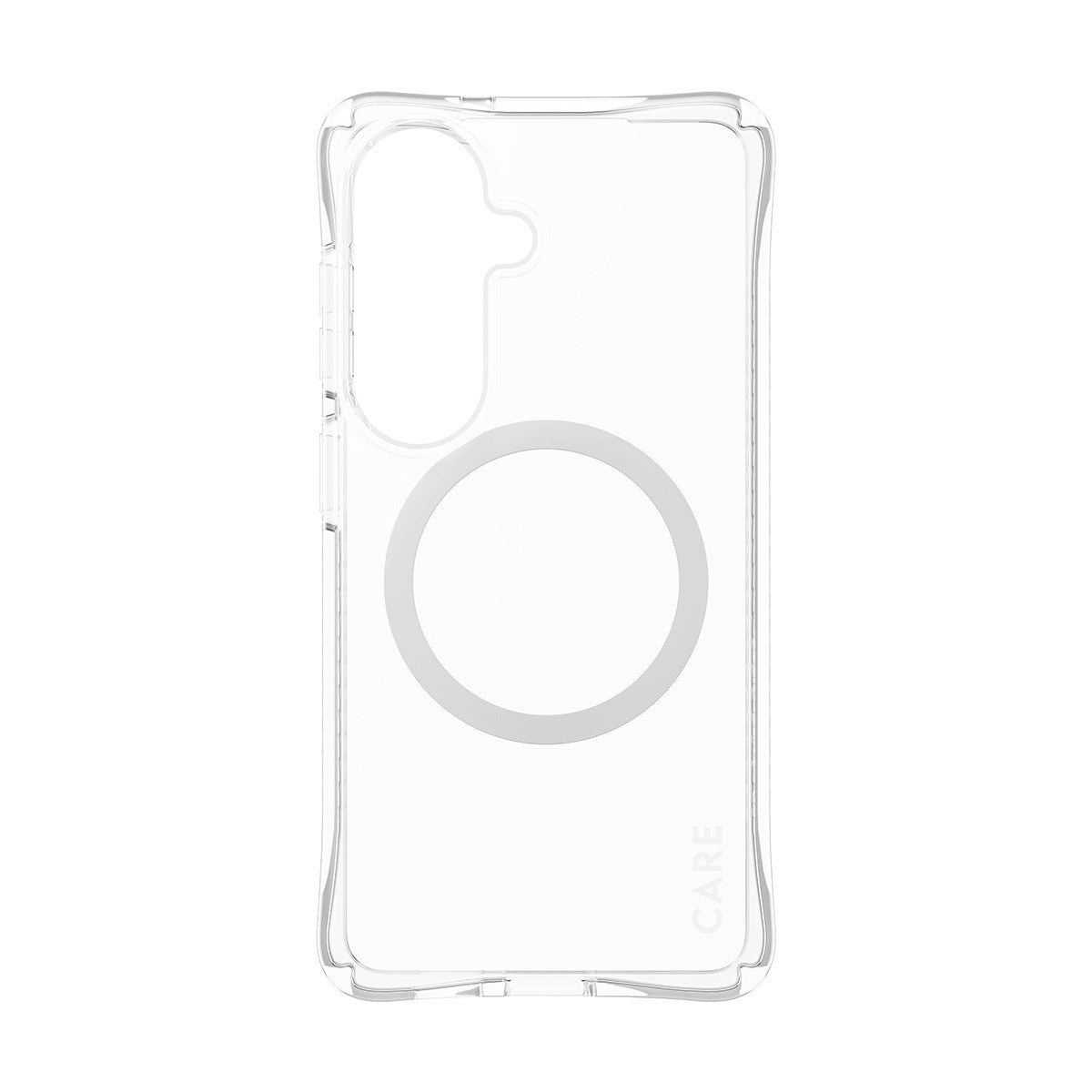 CARE™ by PanzerGlass® Samba Case Transparent m. Weiss Qi Samsung Galaxy S26
